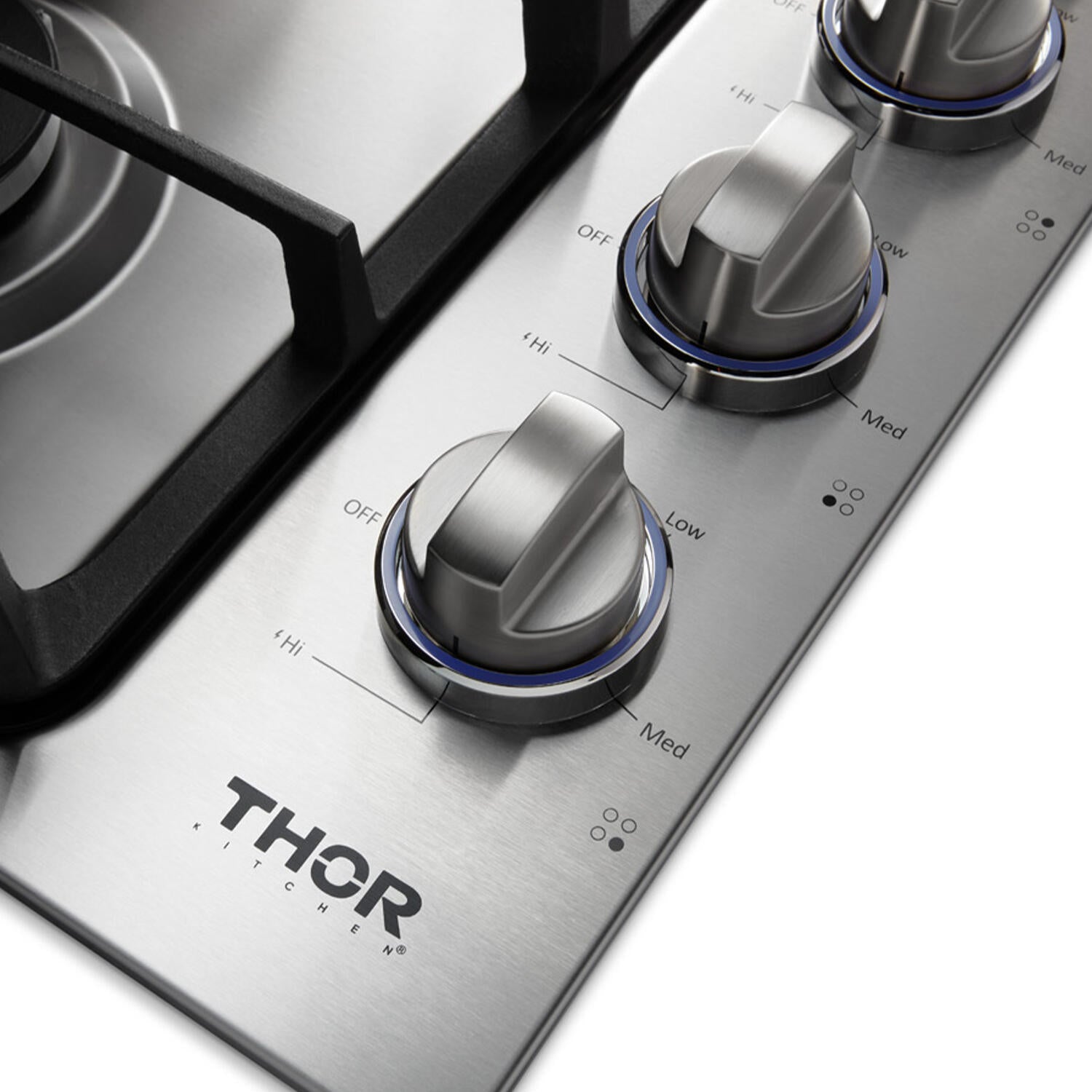 Thor Kitchen TGC3001 30 Inch Professional Drop-In Gas Cooktop With Four Burners In Stainless Steel