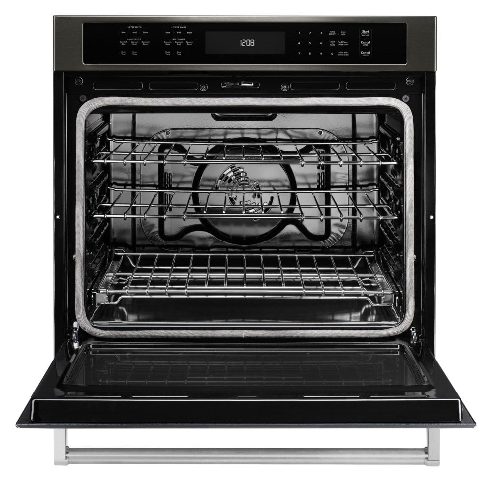Kitchenaid KOSE500EBS 30" Single Wall Oven With Even-Heat&#8482; True Convection - Black Stainless Steel With Printshield&#8482; Finish
