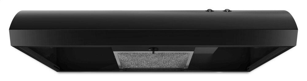 Kitchenaid UXT3030ADB 30-Inch Vented Undercabinet Hood - Black