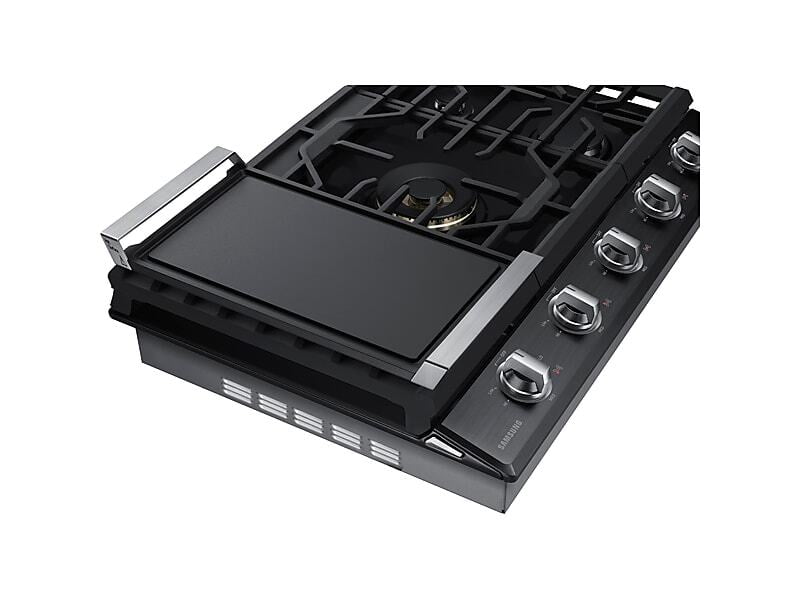 Samsung NA36N7755TG 36" Gas Cooktop With 22K Btu Dual Power Burner In Black Stainless Steel