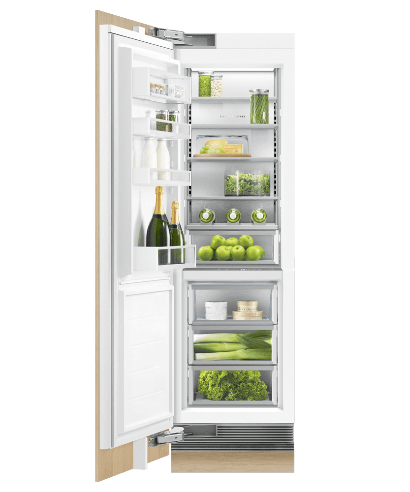 Fisher & Paykel RS2484SLHK1 Integrated Column Refrigerator, 24", Water