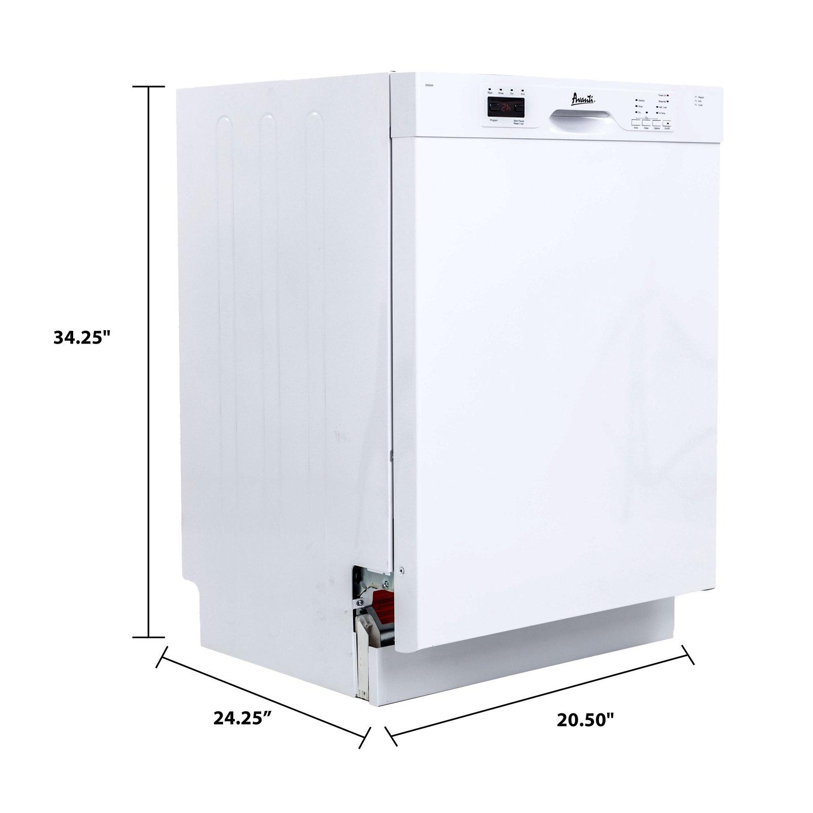 Avanti DWF24V0W 24" Built In Dishwasher