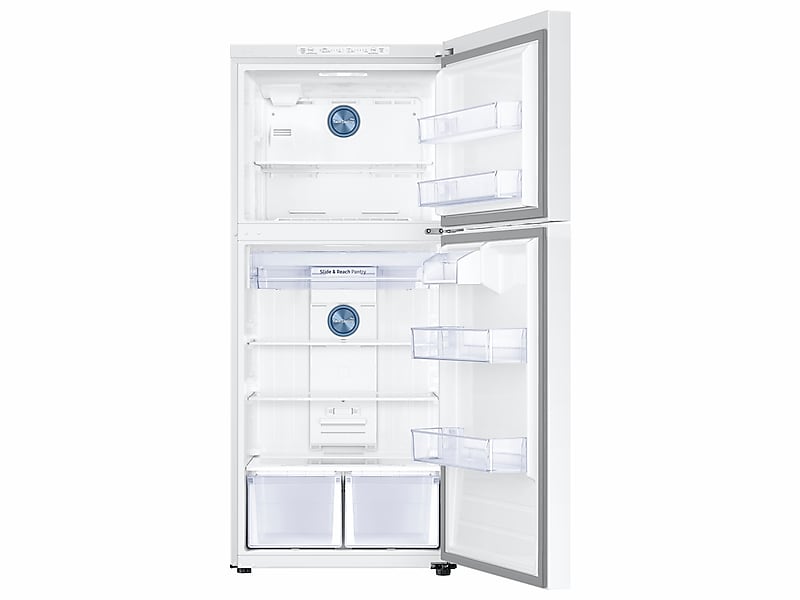 Samsung RT18M6213WW 18 Cu. Ft. Top Freezer Refrigerator With Flexzone™ In White