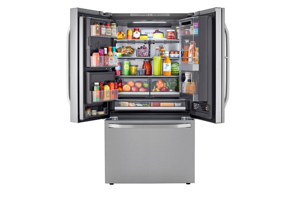 Lg SRFVC2406S Lg Studio 24 Cu. Ft. Smart Wi-Fi Enabled Instaview™ Door-In-Door® Counter-Depth Refrigerator With Craft Ice™ Maker