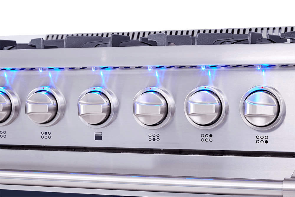 Thor Kitchen HRD3606U 36 Inch Professional Dual Fuel Range In Stainless Steel