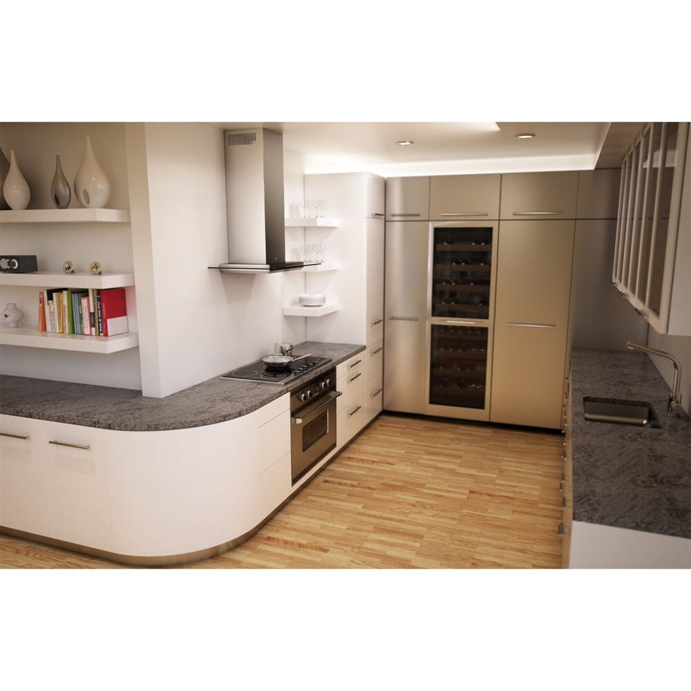 Zephyr ZVOM90AG 36" Verona Wall Hood W/715 Cfm Blower,5 Speed Levels,Act,Dcbl Spprssion