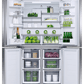 Fisher & Paykel RF203QDUVX1 Freestanding Quad Door Refrigerator Freezer, 36