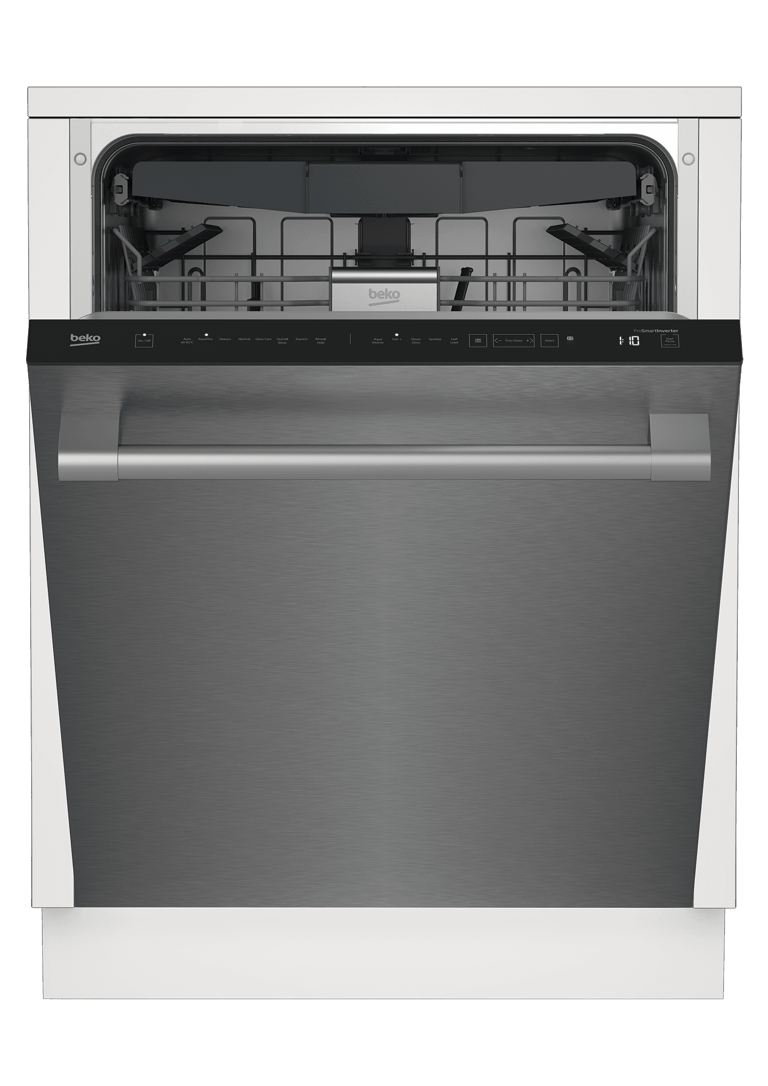 Beko DDT38530X Tall Tub Stainless Dishwasher, 16 Place Settings, 45 Dba, Top Control