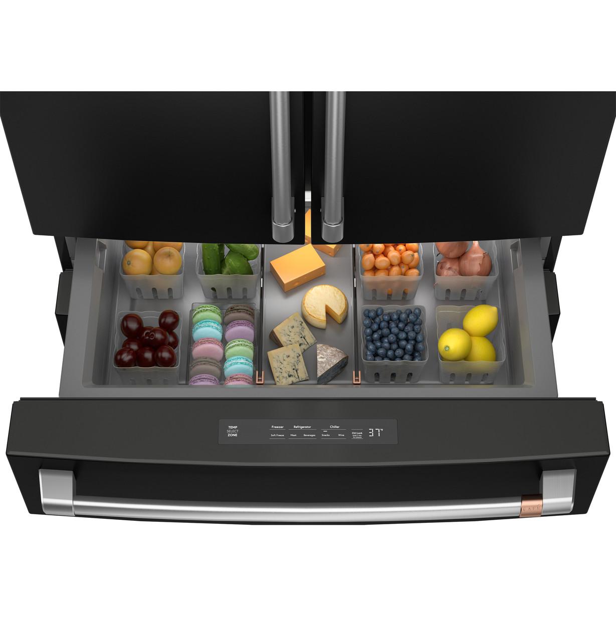 Cafe CGE29DP3TD1 Café&#8482; Energy Star® 28.7 Cu. Ft. Smart 4-Door French-Door Refrigerator With Dual-Dispense Autofill Pitcher