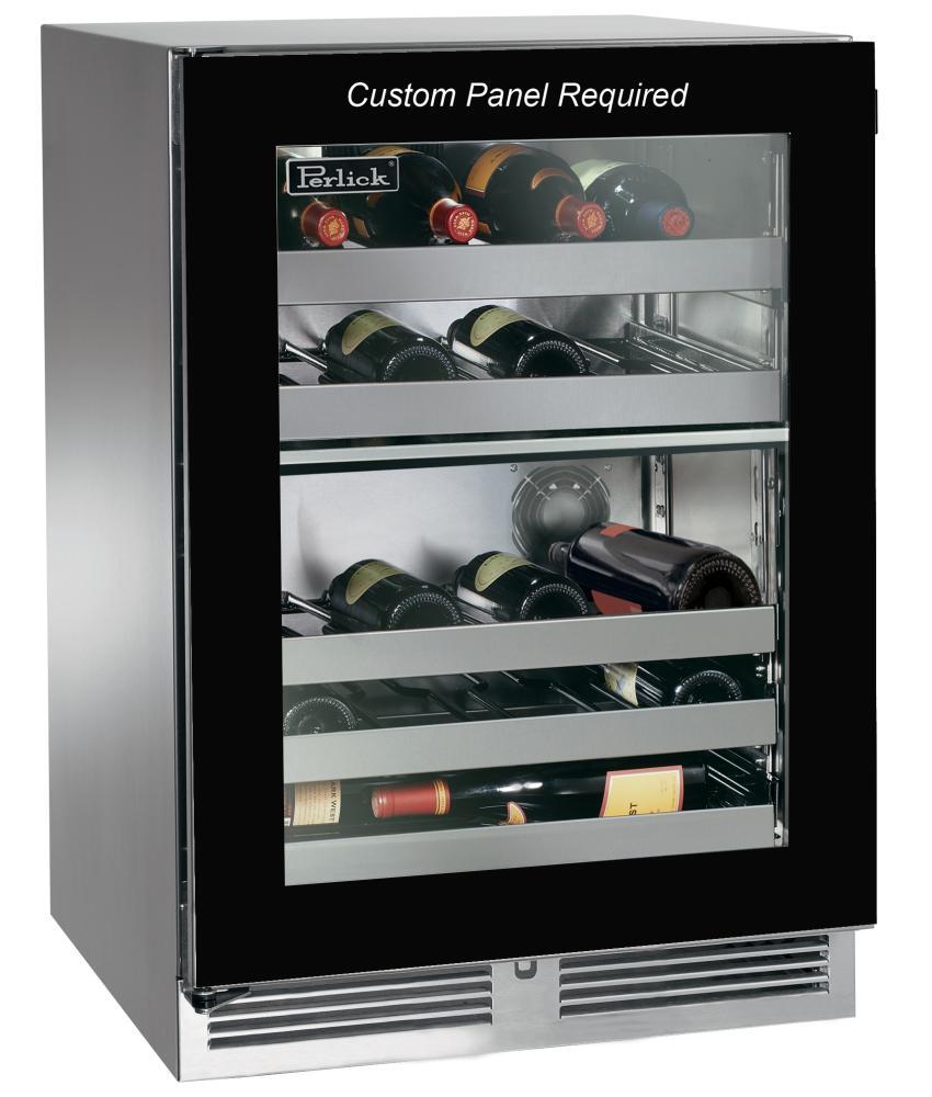Perlick HP24DO44L 24"Outdoor Dual-Zone Wine Reserve