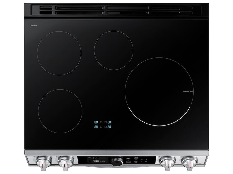 Samsung NE63T8951SS 6.3 Cu. Ft. Smart Slide-In Induction Range With Flex Duo™, Smart Dial & Air Fry In Stainless Steel