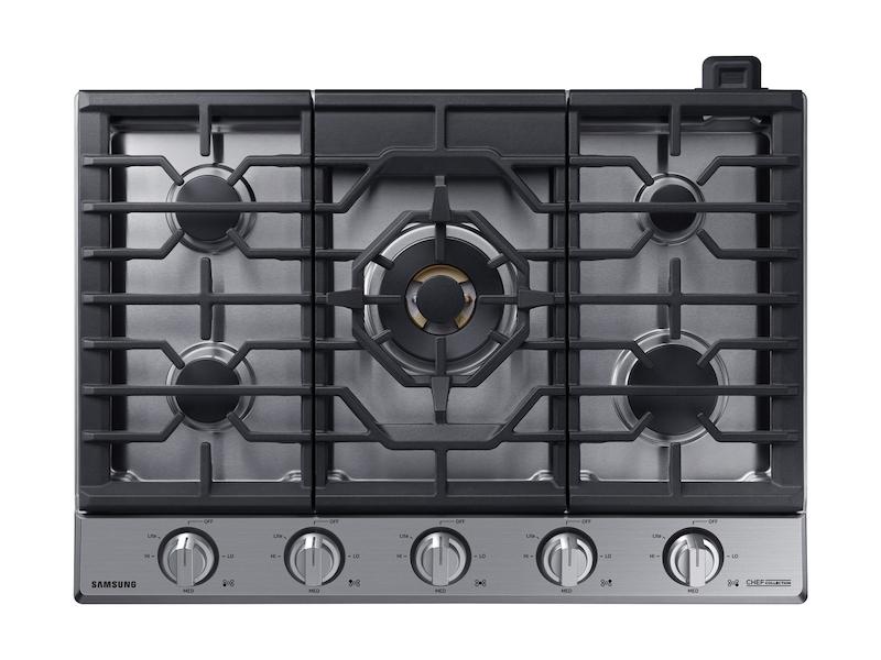 Samsung NA30N9755TS 30" Chef Collection Gas Cooktop With 22K Btu Dual Power Burner In Stainless Steel
