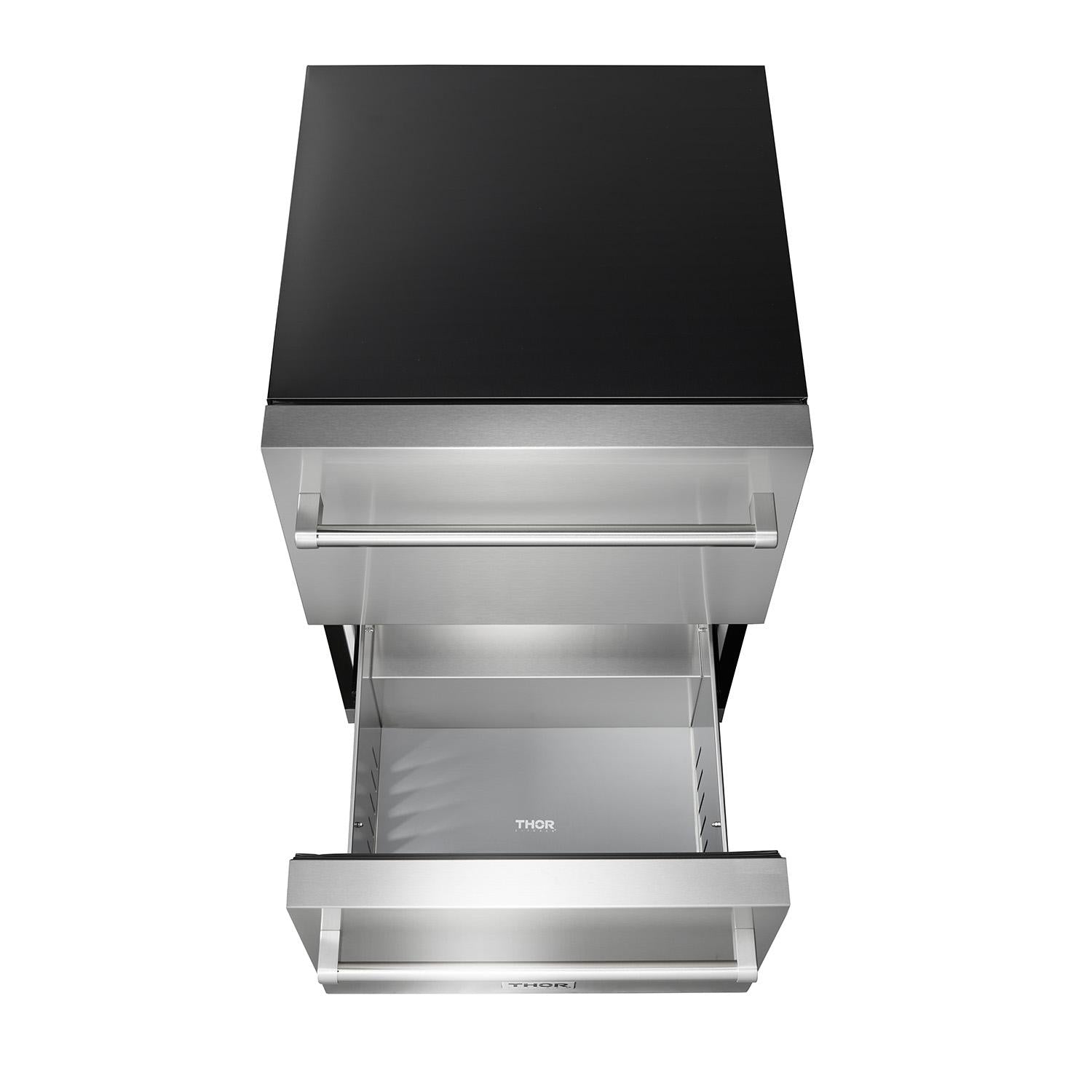 Thor Kitchen TRF24U 24 Inch Indoor Outdoor Refrigerator Drawer In Stainless Steel