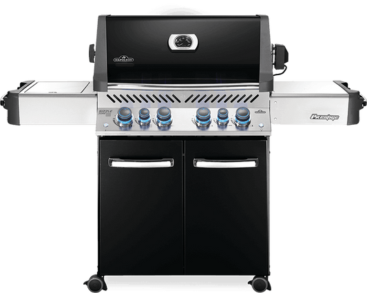 Napoleon Bbq P500RSIBPK3 Prestige 500 Rsib With Infrared Side And Rear Burners , Black , Propane