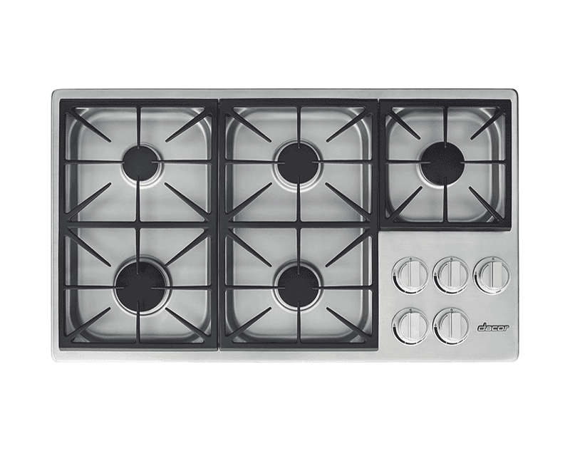 Dacor HDCT365GSLP 36" Dual Gas Cooktop, Liquid Propane