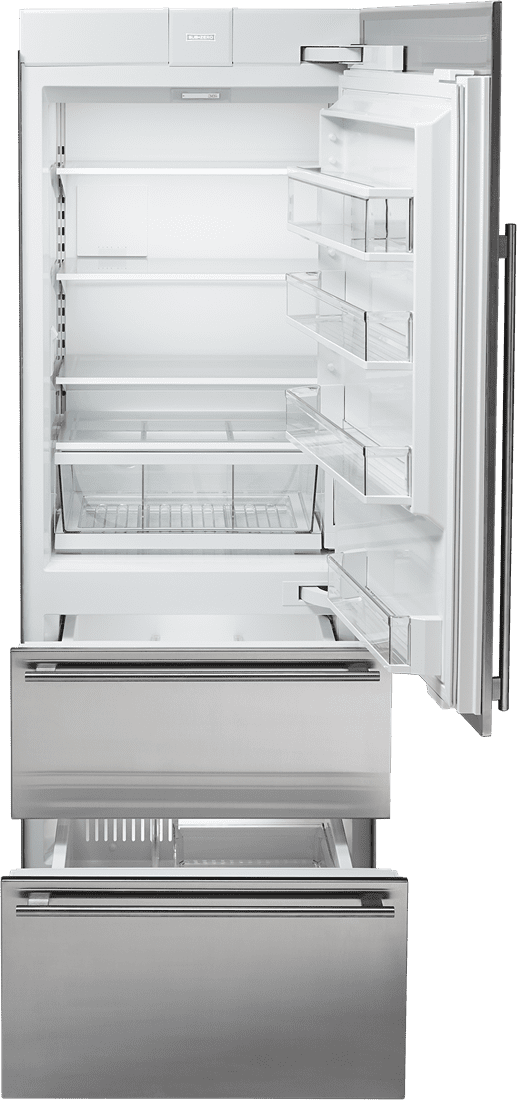 Sub-Zero IT30CIIDRH 30" Designer Over-And-Under Refrigerator/Freezer With Ice Maker And Internal Dispenser - Panel Ready