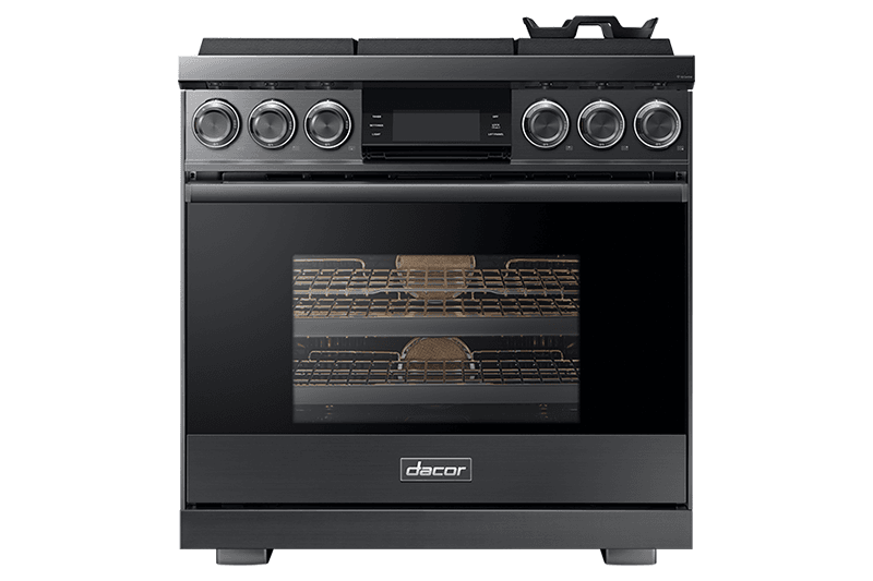 Dacor DOP36M96GLM 36" Pro Gas Range, Graphite Stainless Steel, Natural Gas