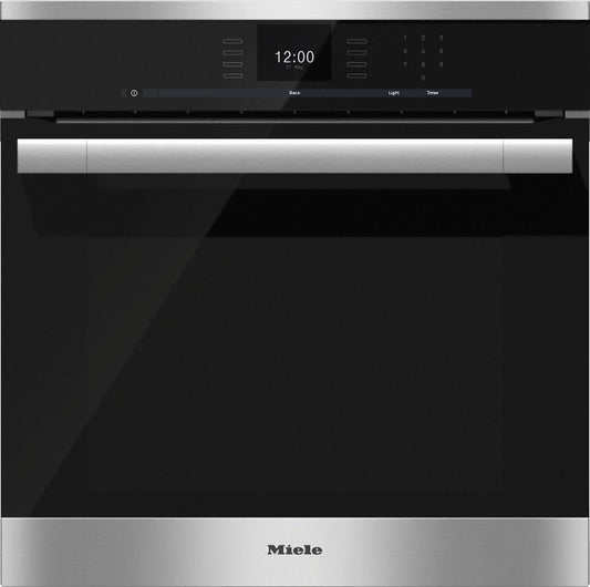 Miele H6560B H 6560 B Am 24 Inch Convection Oven With Airclean Catalyzer And Roast Probe For Precise Cooking.