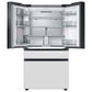 Samsung RF23BB890012 Bespoke Counter Depth 4-Door French Door Refrigerator (23 Cu. Ft.) With Family Hub™ In White Glass