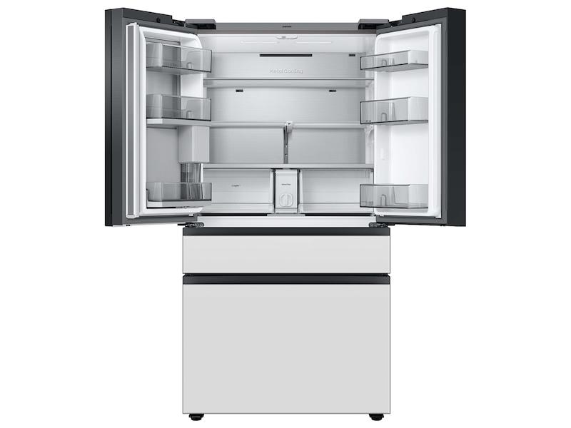 Samsung RF23BB890012 Bespoke Counter Depth 4-Door French Door Refrigerator (23 Cu. Ft.) With Family Hub™ In White Glass