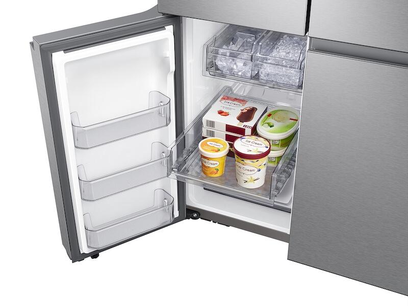 Samsung RF23A9671SR 23 Cu. Ft. Smart Counter Depth 4-Door Flex&#8482; Refrigerator With Beverage Center And Dual Ice Maker In Stainless Steel