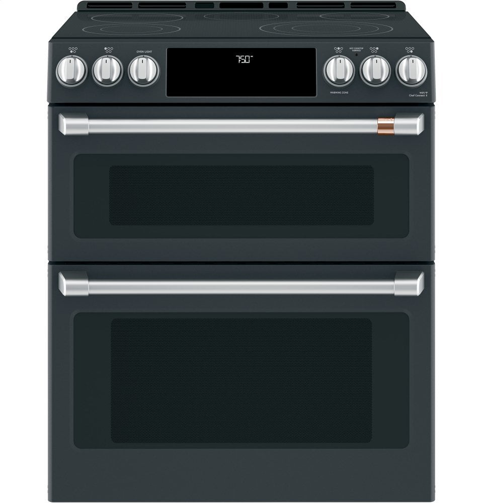 Cafe CES750P3MD1 Café 30" Smart Slide-In, Front-Control, Radiant And Convection Double-Oven Range