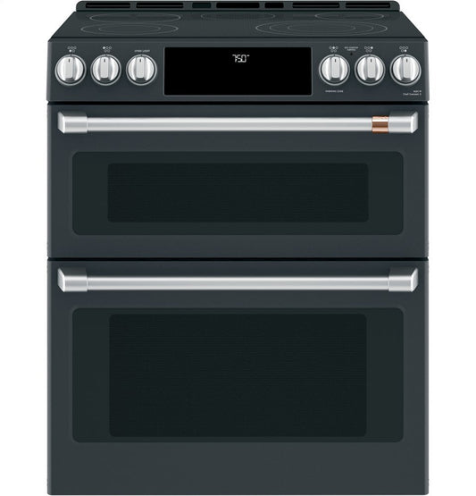 Cafe CES750P3MD1 Café 30" Smart Slide-In, Front-Control, Radiant And Convection Double-Oven Range