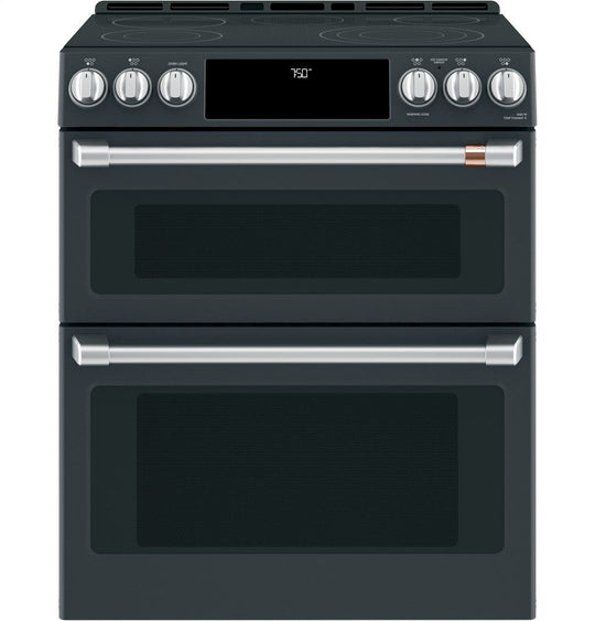 Cafe CES750P3MD1 Café 30" Smart Slide-In, Front-Control, Radiant And Convection Double-Oven Range