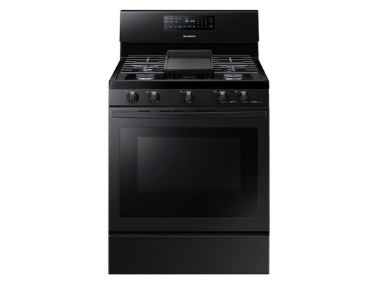 Samsung NX58T5601SB 5.8 Cu. Ft. Freestanding Gas Range With Convection In Black