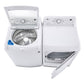Lg DLE7000W 7.3 Cu. Ft. Ultra Large Capacity Top Load Electric Dryer With Sensor Dry Technology