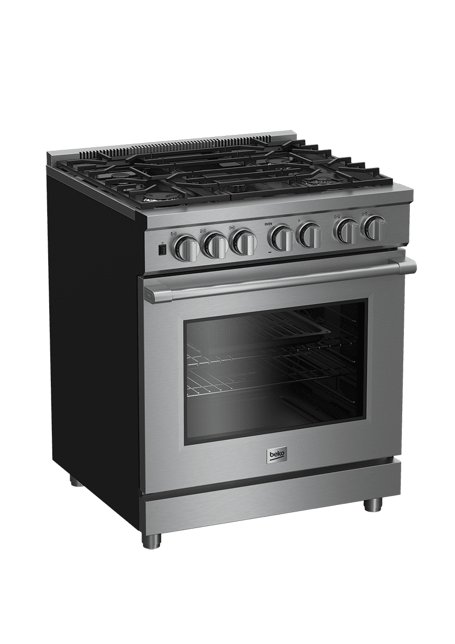 Beko PRGR34550SS 30" Stainless Steel Pro-Style Gas Range