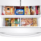 Samsung RF27T5201WW 27 Cu. Ft. Large Capacity 3-Door French Door Refrigerator With External Water & Ice Dispenser In White
