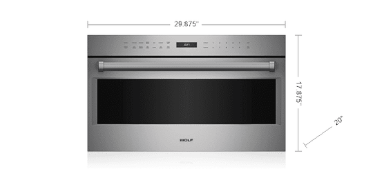 Wolf MDD30PESPH 30" E Series Professional Drop-Down Door Microwave Oven