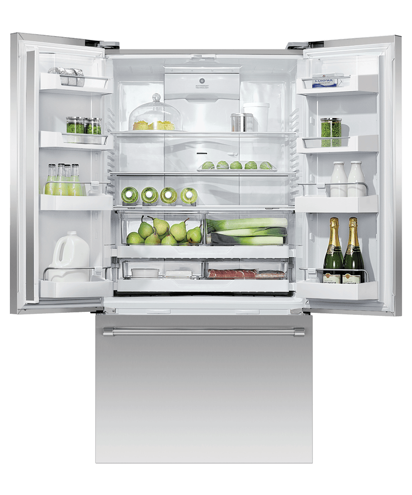 Fisher & Paykel RF201ACUSX1N Freestanding French Door Refrigerator Freezer, 36