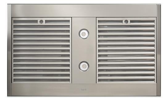 Best Range Hoods ICB3I36SBS Ispira 36-In. 650 Max Cfm Stainless Steel Island Range Hood With Purled&#8482; Light System And Brushed Grey Glass