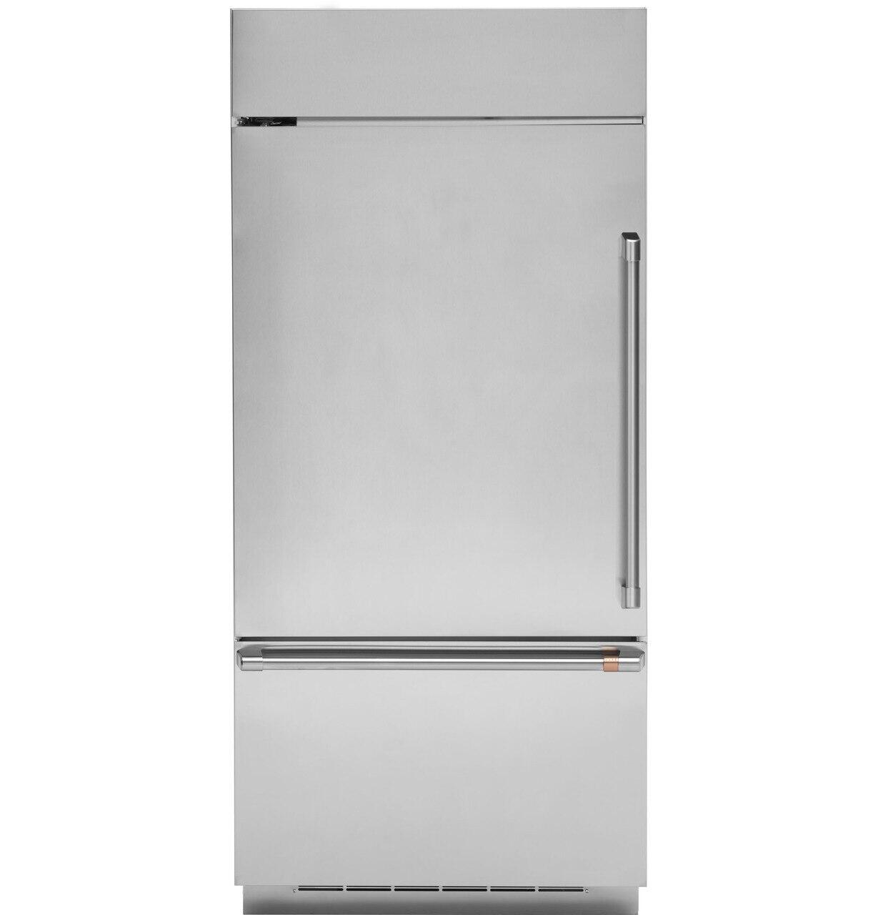 Cafe CDB36LP2PS1 Café&#8482; 21.3 Cu. Ft. Built-In Bottom-Freezer Refrigerator