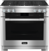 Miele HR19343GDFCLEANTOUCHSTEEL Hr 1934-3 G Df - 36 Inch Range Dual Fuel Model With M Touch.