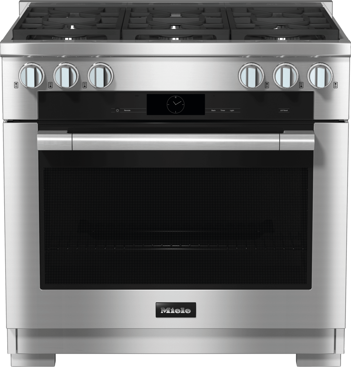 Miele HR19343LPDFCLEANTOUCHSTEEL Hr 1934-3 Lp Df - 36 Inch Range Dual Fuel Model With M Touch.