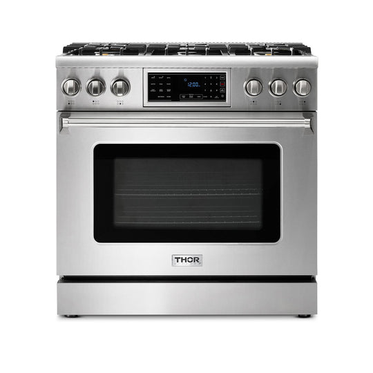 Thor Kitchen TRG3601 36 Inch Tilt Panel Professional Gas Range - Trg3601 / Trg3601Lp