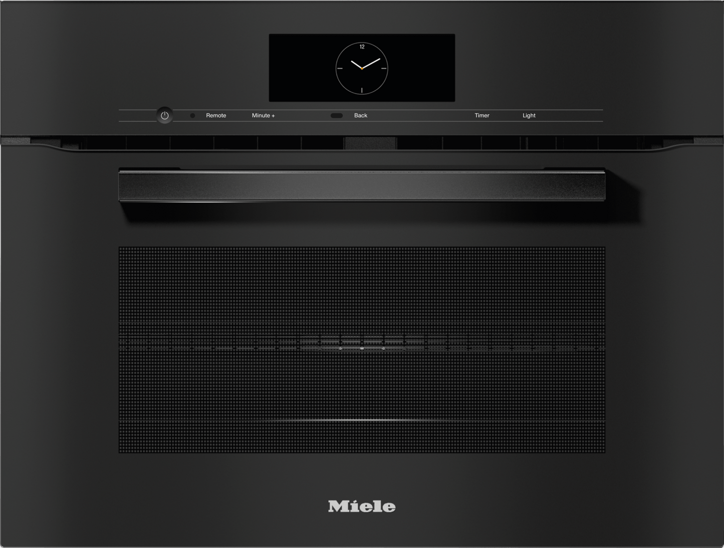 Miele H7840BMAMOBSIDIANBLACK H 7840 Bm Am - 24" Compact Speed Oven In A Perfectly Combinable Design With Automatic Programs And Roast Probe.