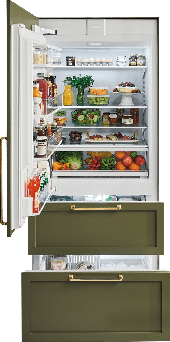 Sub-Zero IT36CIIDRH 36" Designer Over-And-Under Refrigerator/Freezer With Internal Dispenser And Ice Maker - Panel Ready