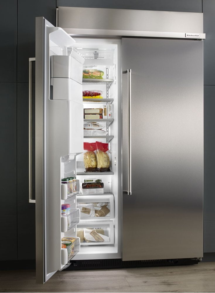 Kitchenaid KBSD608ESS 48-Inch Width Built-In Side By Side Refrigerator With Printscield™ Finish - Other