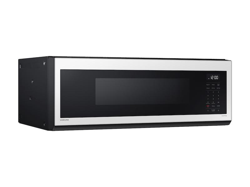 Samsung ME11CB751012 1.1 Cu. Ft. Bespoke Smart Slim Over-The-Range Microwave With 400 Cfm Hood Ventilation, Wi-Fi & Voice Control In White Glass