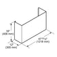 Thermador DCT4816W 16-Inch Tall Duct Cover For Low-Profile Wall Hoods Dct4816W