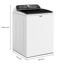 Whirlpool WTW6157PW 5.2-5.3 Cu. Ft. Whirlpool® Top Load Washer With Removable Agitator