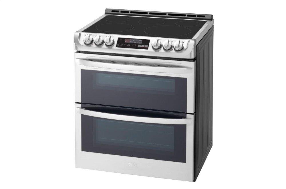 Lg LTE4815ST 7.3 Cu. Ft. Smart Wi-Fi Enabled Electric Double Oven Slide-In Range With Probake Convection® And Easyclean®