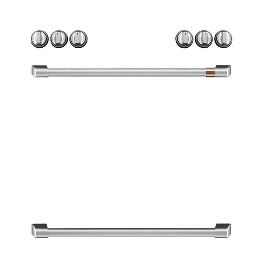 Cafe CXFCHHKPMSS Café Front Control Induction Knobs And Handles - Brushed Stainless
