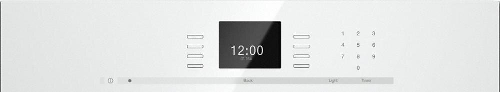 Miele H6660BPWH H 6660 Bp Am 24 Inch Convection Oven With Airclean Catalyzer And Roast Probe For Precise Cooking.- Brilliant White