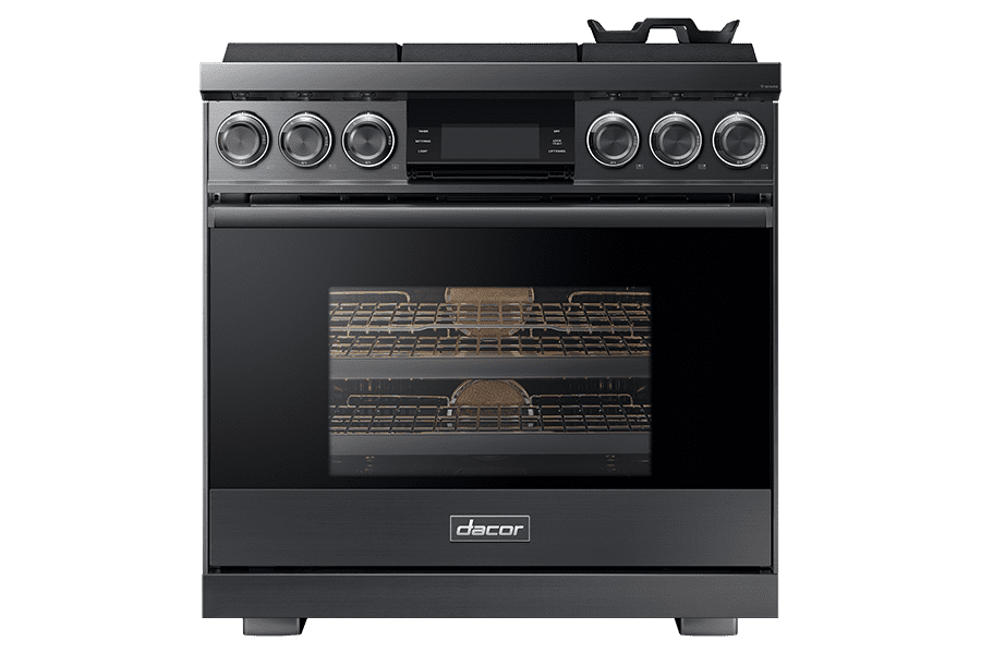 Dacor DOP36M96GPS 36" Pro Gas Range, Silver Stainless Steel, Liquid Propane