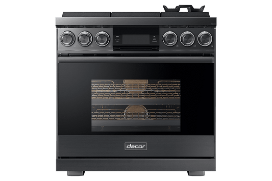 Dacor DOP36M96GPS 36" Pro Gas Range, Silver Stainless Steel, Liquid Propane